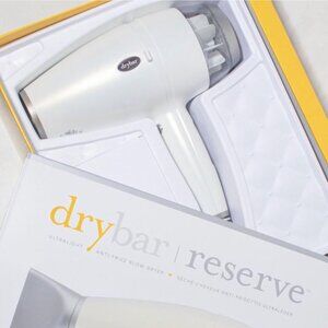 Drybar Reserve Ultralight Anti-Frizz Blow-Dryer 1875W DC Motor Preal White